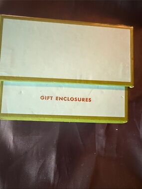 Kate Spade “thought that counts “ gift enclosure with envelopes box set new
